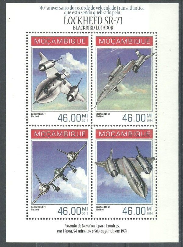 Znaczek Mozambik 2014 Mi ark 7195-7198 Czyste **