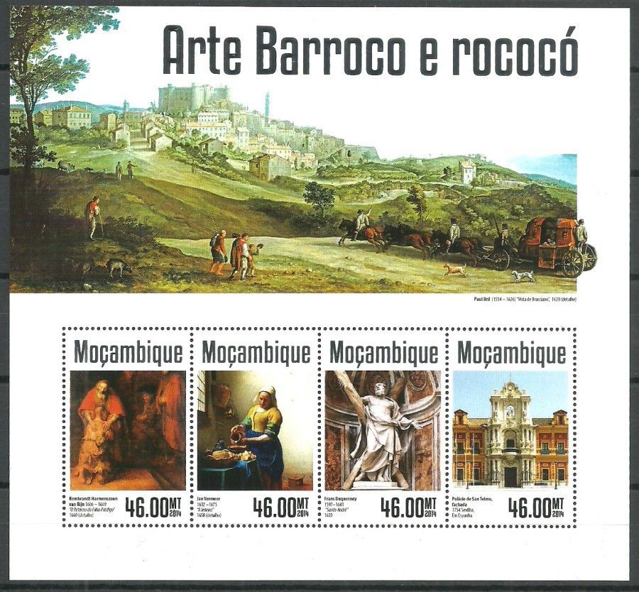 Znaczek Mozambik 2014 Mi ark 7420-7423 Czyste **
