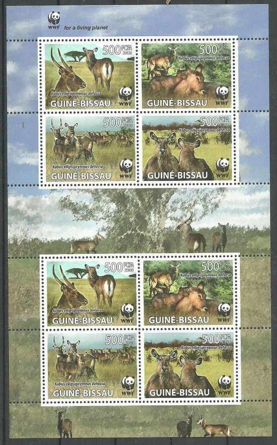 Znaczek Gwinea Bissau 2008 Mi ark 3919-3922II Czyste **