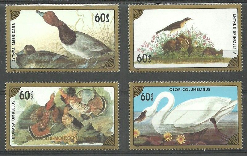 Znaczek Mongolia 1986 Mi 1807-1810 Czyste **
