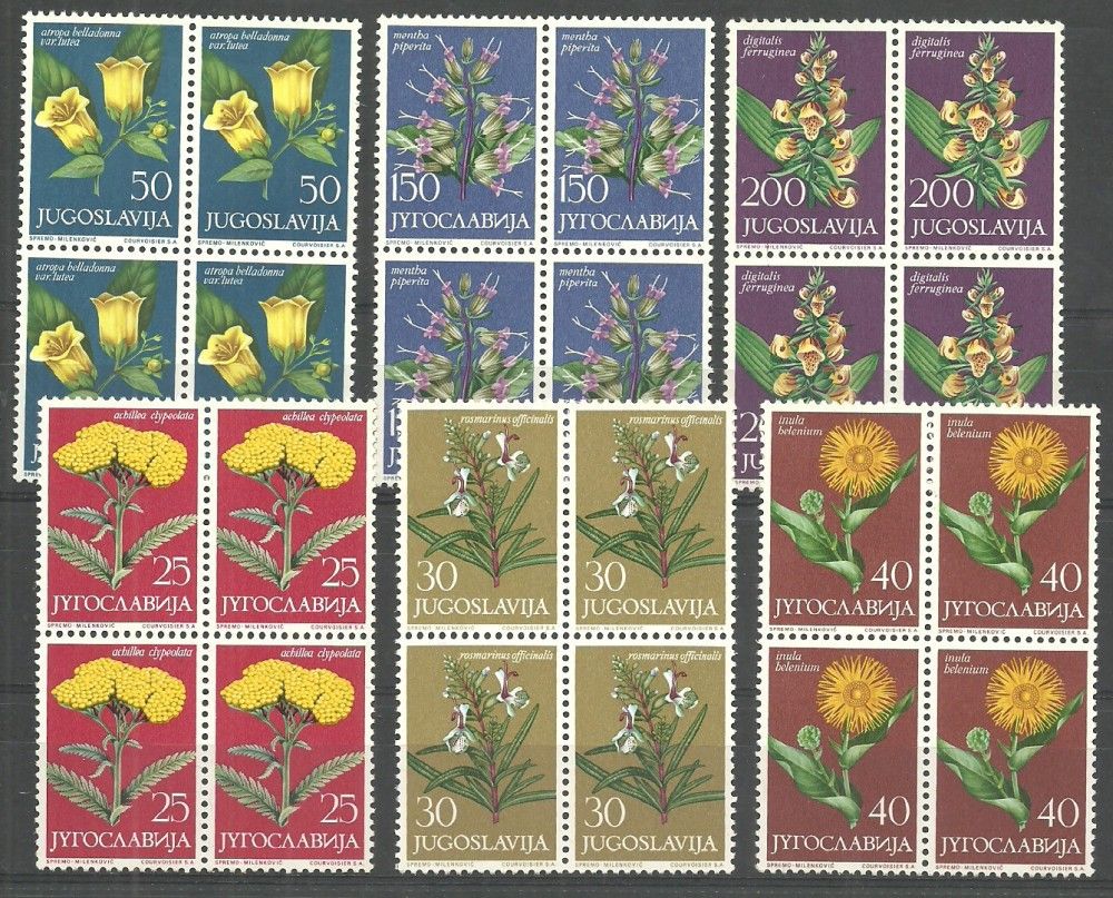 Jugosławia 1965 Mi 1118-1123 Czyste **