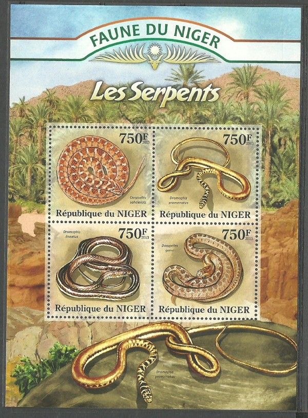 Znaczek Niger 2013 Mi ark 2046-2049 Czyste **