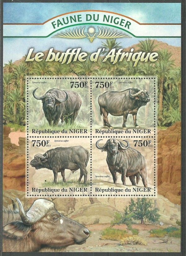 Znaczek Niger 2013 Mi ark 2081-2084 Czyste **