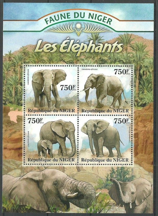 Znaczek Niger 2013 Mi ark 2093-2096 Czyste **
