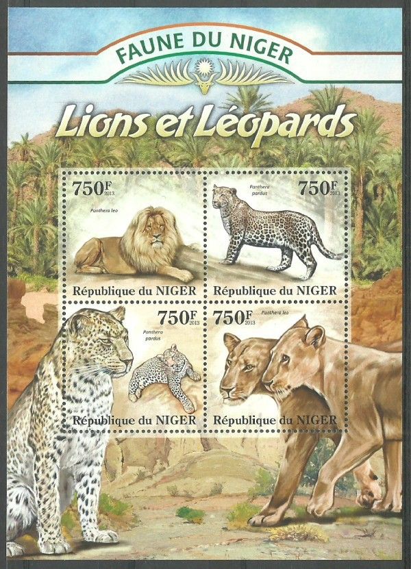 Znaczek Niger 2013 Mi ark 2121-2124 Czyste **