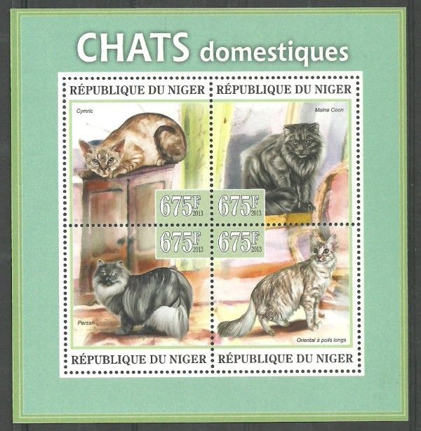 Znaczek Niger 2013 Mi ark 2157-2160 Czyste **