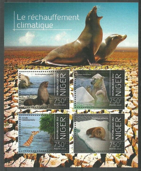 Znaczek Niger 2013 Mi ark 2555-2558 Czyste **