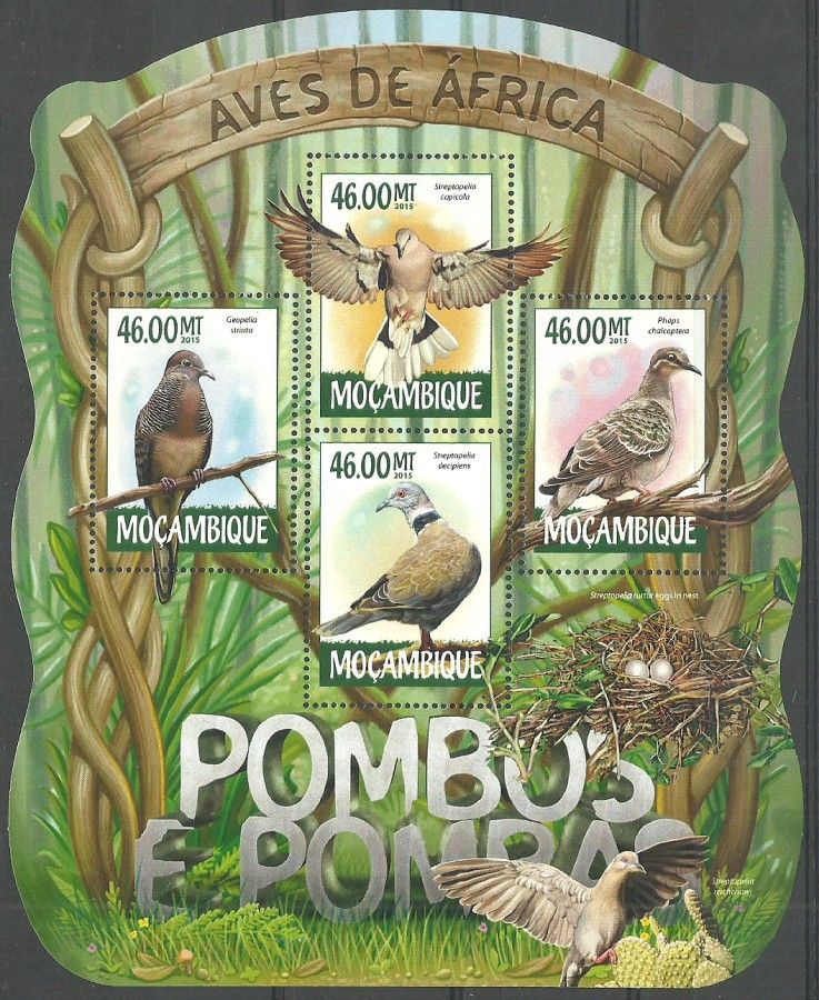 Znaczek Mozambik 2015 Mi ark 7904-7907 Czyste **
