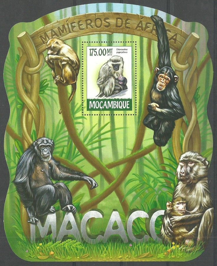 Znaczek Mozambik 2015 Mi bl 1036 Czyste **