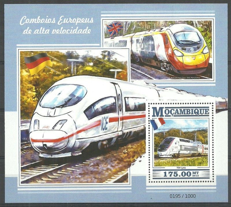 Znaczek Mozambik 2015 Mi bl 1051 Czyste **