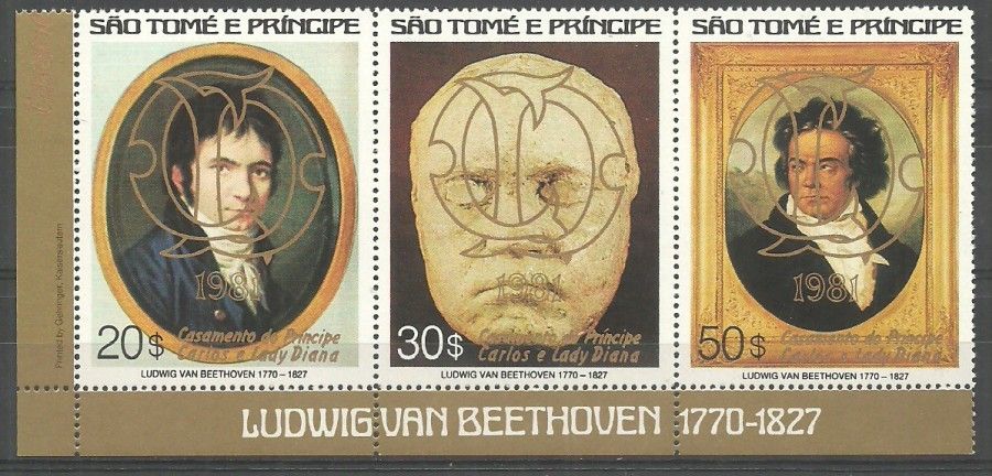 Znaczek Wyspy Św. Tomasza i Książęca 1981 Mi 700-702 Czyste **