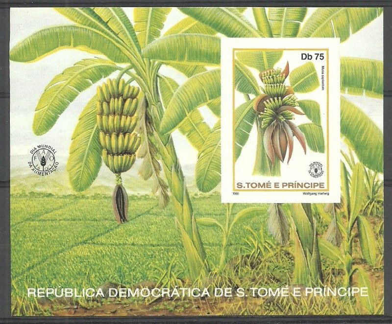 Znaczek Wyspy Św. Tomasza i Książęca 1981 Mi bl 79B Czyste **