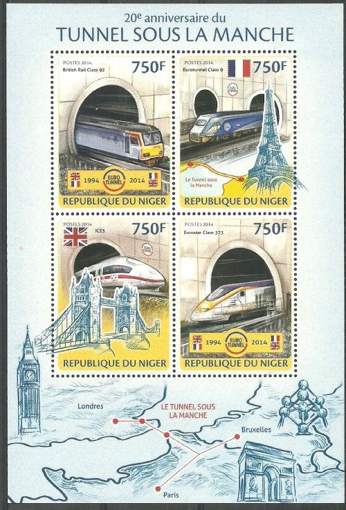Znaczek Niger 2014 Mi ark 2717-2720 Czyste **