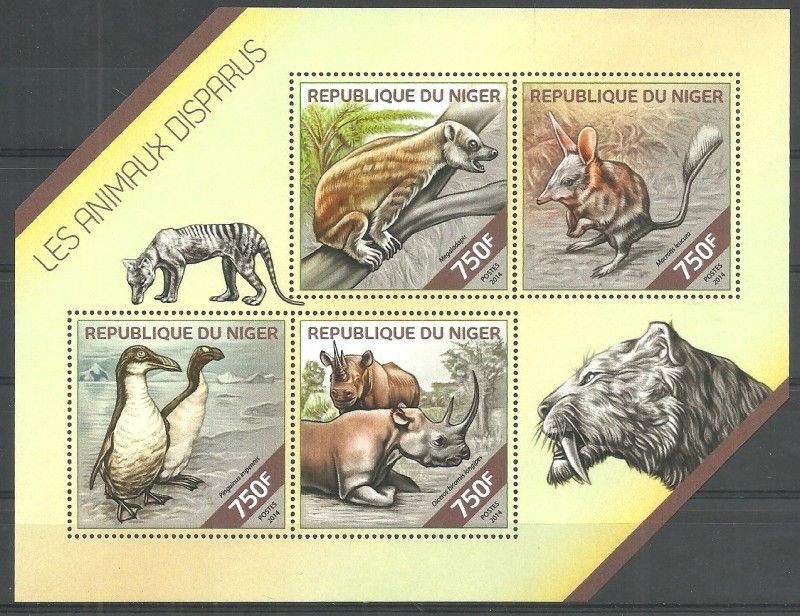 Znaczek Niger 2014 Mi ark 2810-2813 Czyste **