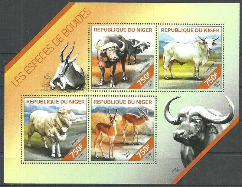 Znaczek Niger 2014 Mi ark 2815-2818 Czyste **