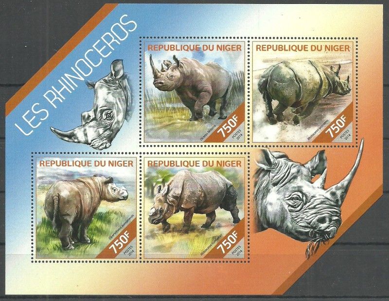 Znaczek Niger 2014 Mi ark 2825-2828 Czyste **