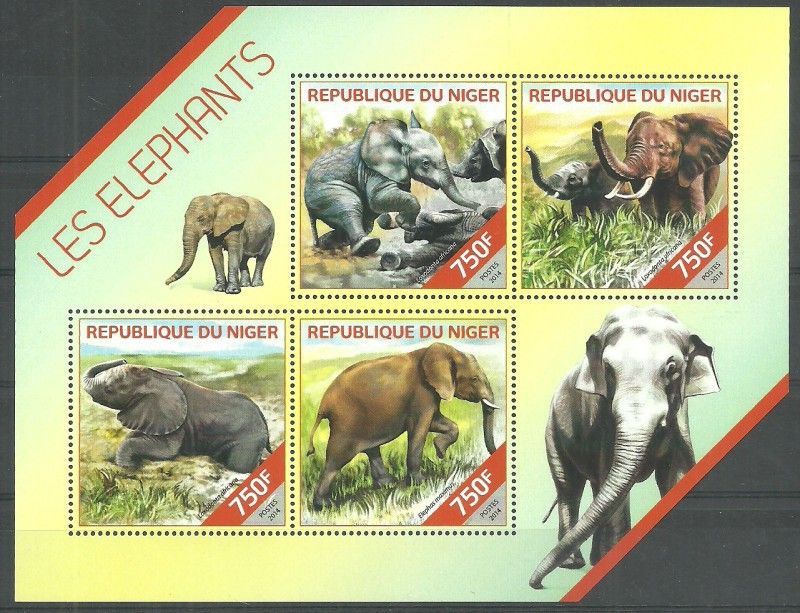 Znaczek Niger 2014 Mi ark 2830-2833 Czyste **