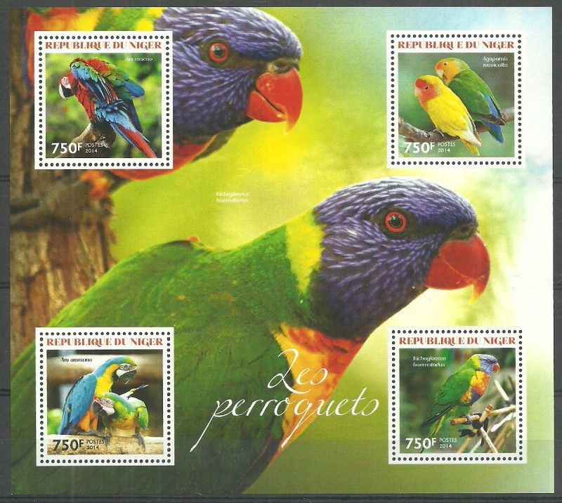 Znaczek Niger 2014 Mi ark 2942-2945 Czyste **