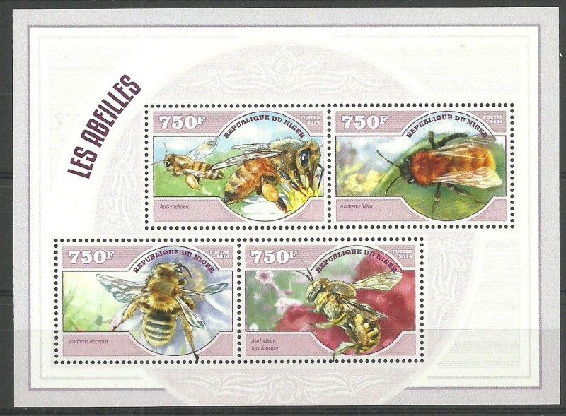 Znaczek Niger 2014 Mi ark 3040-3043 Czyste **