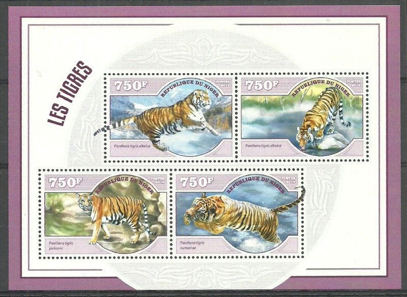 Znaczek Niger 2014 Mi ark 3070-3073 Czyste **