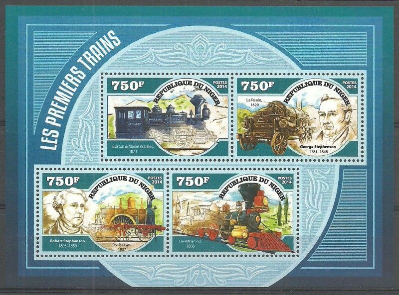 Znaczek Niger 2014 Mi ark 3219-3222 Czyste **
