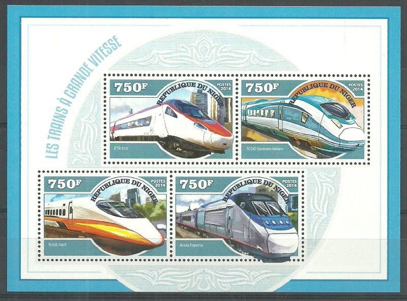 Znaczek Niger 2014 Mi ark 3224-3227 Czyste **