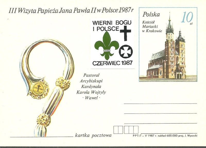 Znaczek Polska 1987 Fi Cp 953 Całostka pocztowa