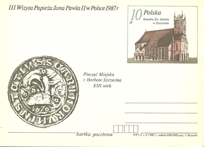 Znaczek Polska 1987 Fi Cp 956 Całostka pocztowa
