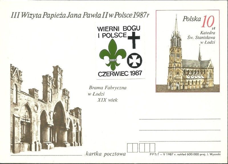 Znaczek Polska 1987 Fi Cp 957 Całostka pocztowa