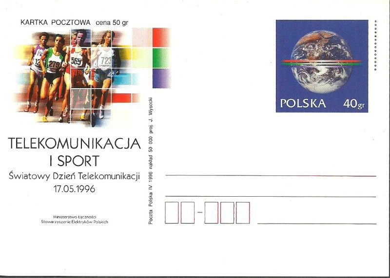 Znaczek Polska 1996 Fi Cp 1116 Całostka pocztowa
