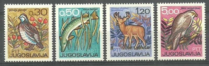 Znaczek Jugosławia 1967 Mi 1228-1231 Czyste **