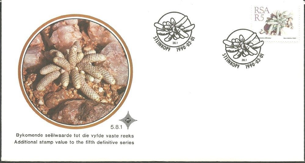 Znaczek Republika Południowej Afryki 1990 Mi 793 FDC