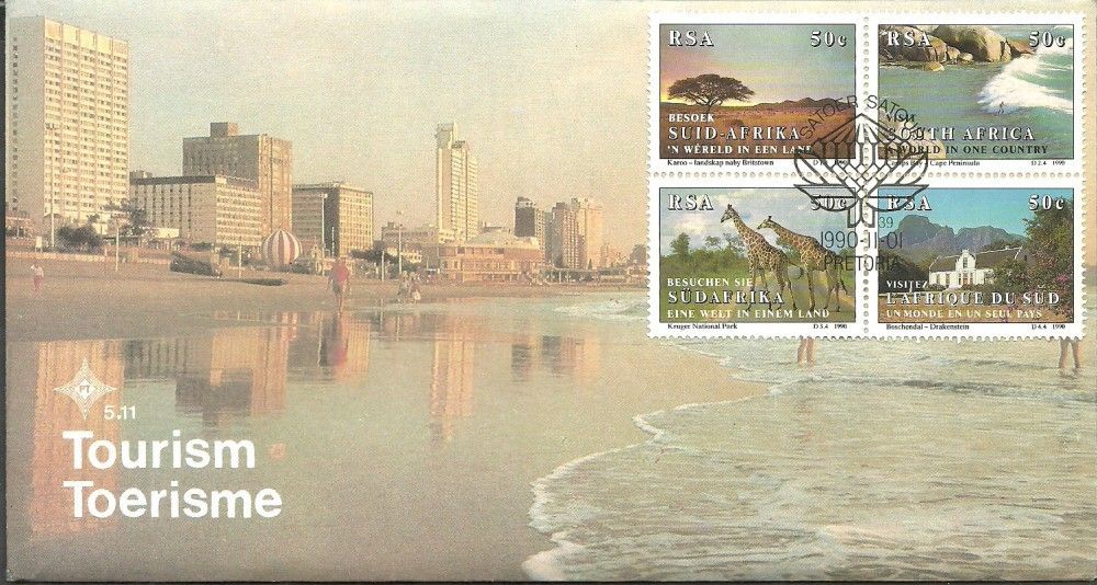 Znaczek Republika Południowej Afryki 1990 Mi 804-807 FDC