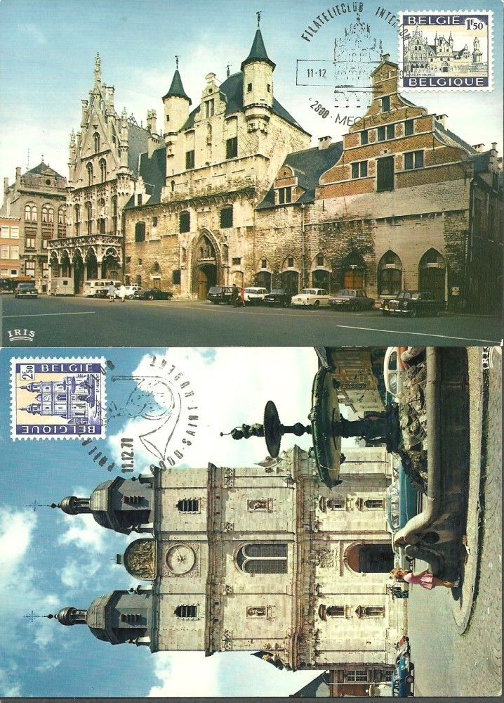 Znaczek Belgia 1971 Mi 1667-1668 Karta Max