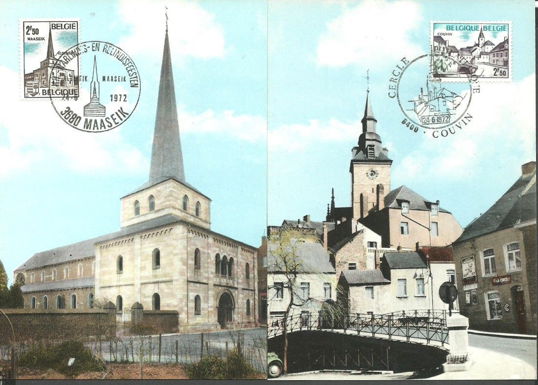 Znaczek Belgia 1972 Mi 1691-1692 Karta Max