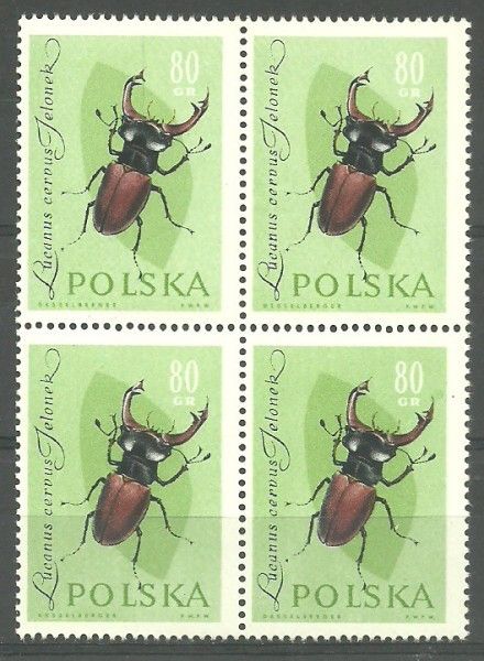 Znaczek Polska 1961 Mi 1282 Fi 1137 Czyste **