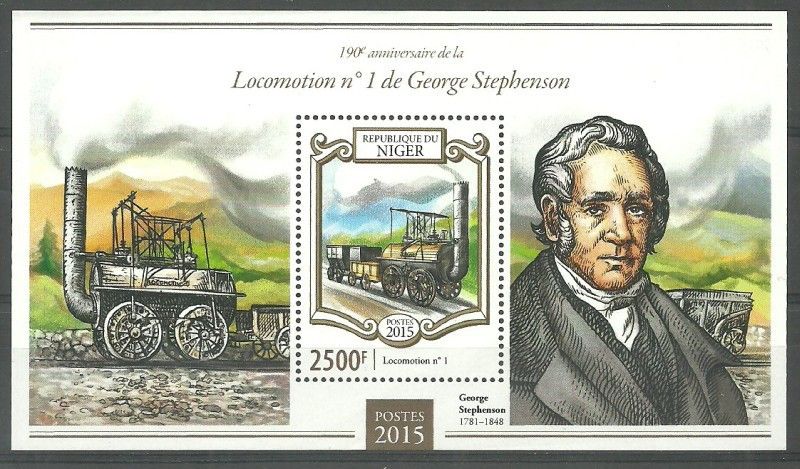 Znaczek Niger 2015 Mi bl 410 Czyste **