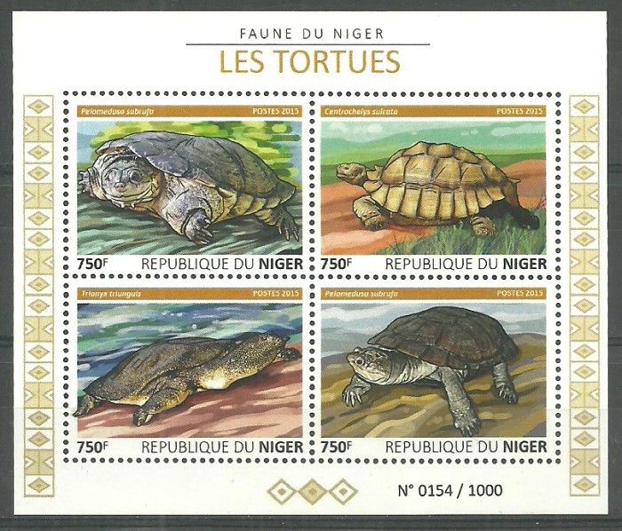 Znaczek Niger 2015 Mi ark 3763-3766 Czyste **