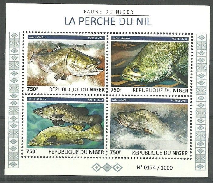 Znaczek Niger 2015 Mi ark 3751-3754 Czyste **