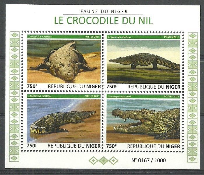 Znaczek Niger 2015 Mi ark3759-3762 Czyste **