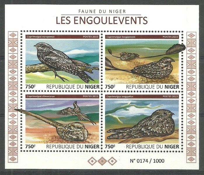 Znaczek Niger 2015 Mi ark 3783-3786 Czyste **