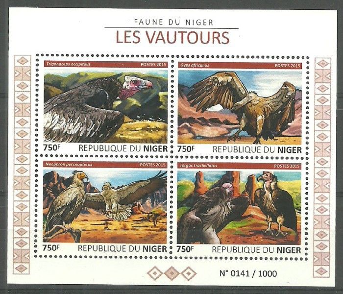 Znaczek Niger 2015 Mi ark 3787-3790 Czyste **