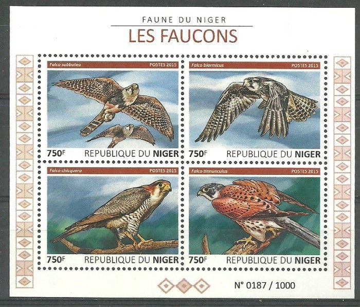 Znaczek Niger 2015 Mi ark 3791-3794 Czyste **