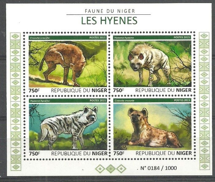 Znaczek Niger 2015 Mi ark 3827-3830 Czyste **