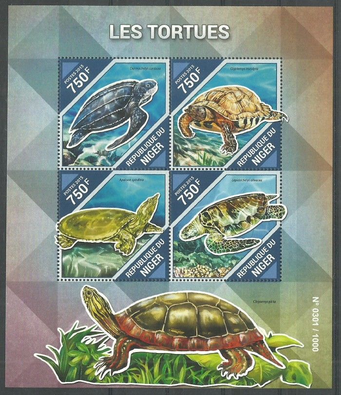 Znaczek Niger 2015 Mi ark 3882-3885 Czyste **