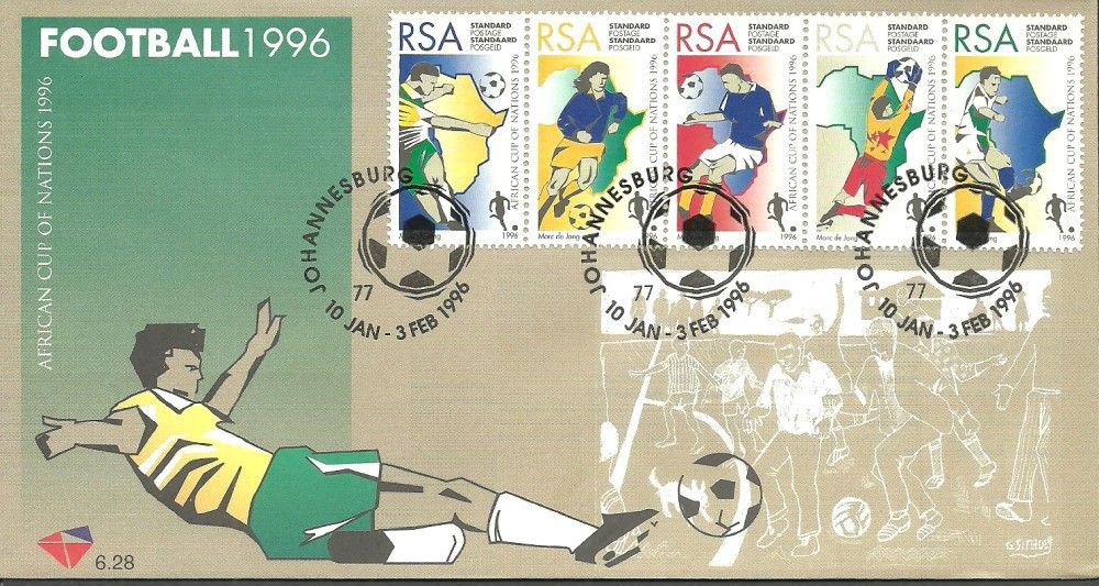 Znaczek Republika Południowej Afryki 1996 Mi 985-989 FDC