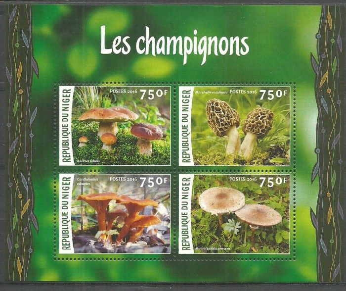 Znaczek Niger 2016 Mi ark 4097-4100 Czyste **