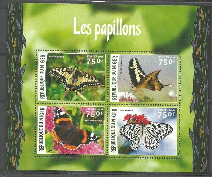 Znaczek Niger 2016 Mi ark 4107-4110 Czyste **