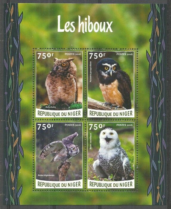 Znaczek Niger 2016 Mi ark 4127-4130 Czyste **