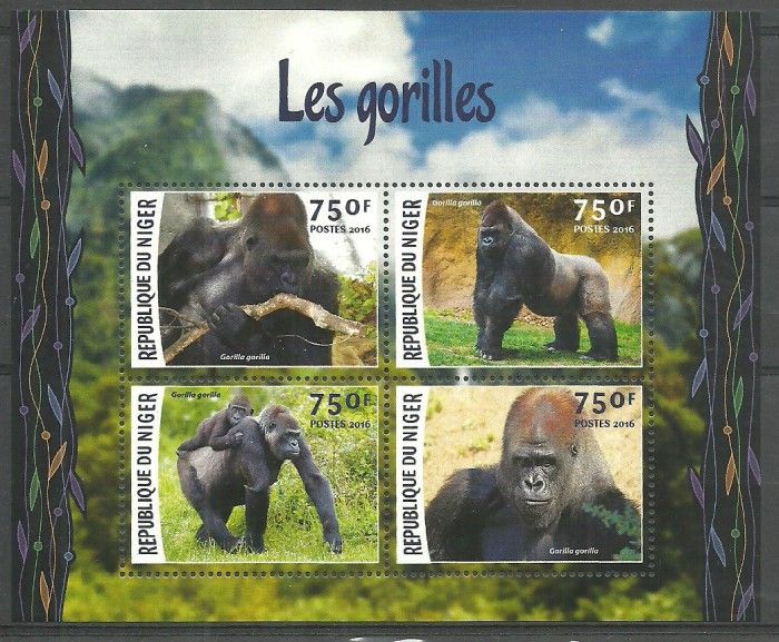 Znaczek Niger 2016 Mi ark 4162-4165 Czyste **